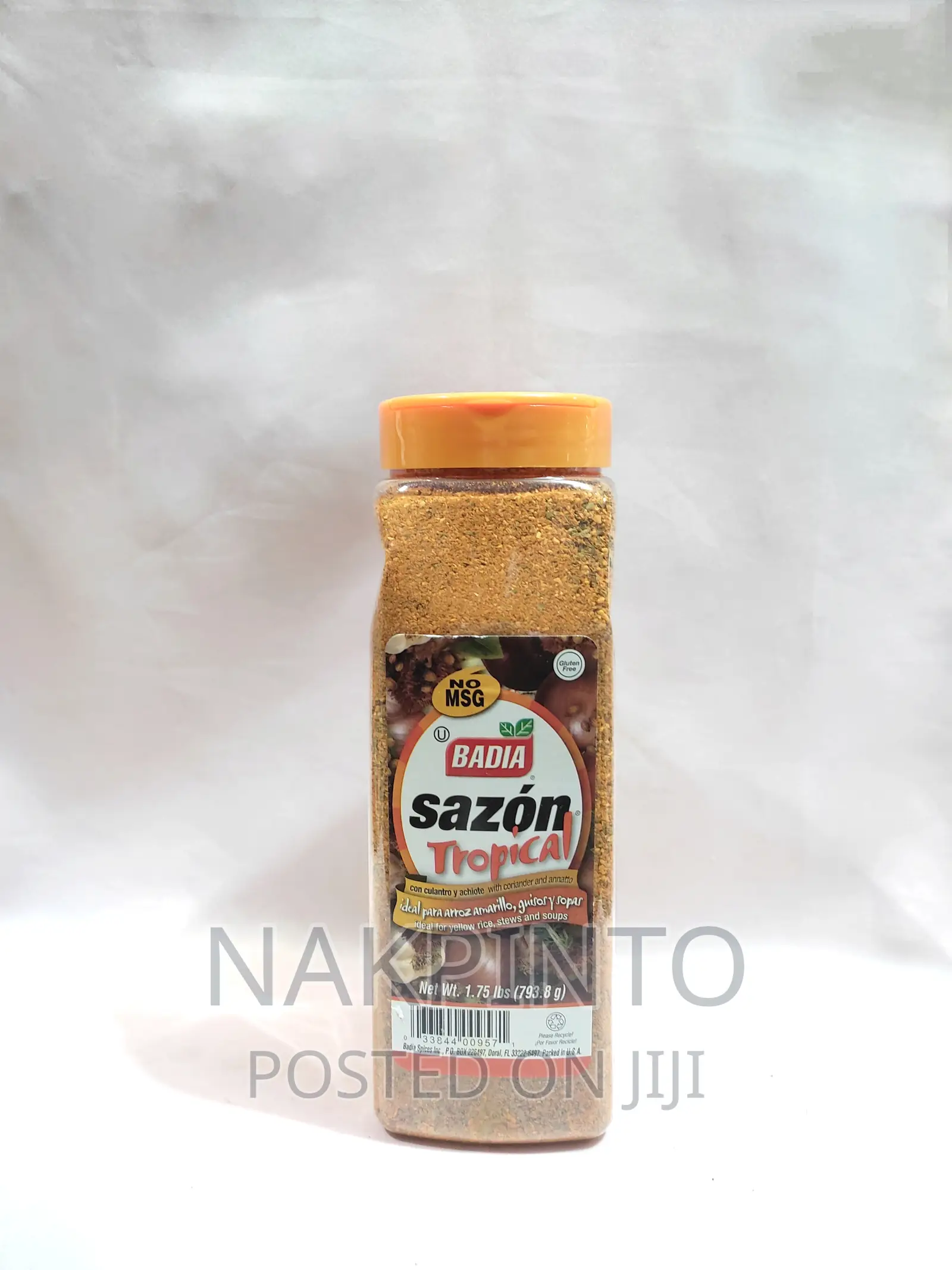 Badia Sazon Tropical Orange 1.75 LBS (793.8g) Powder