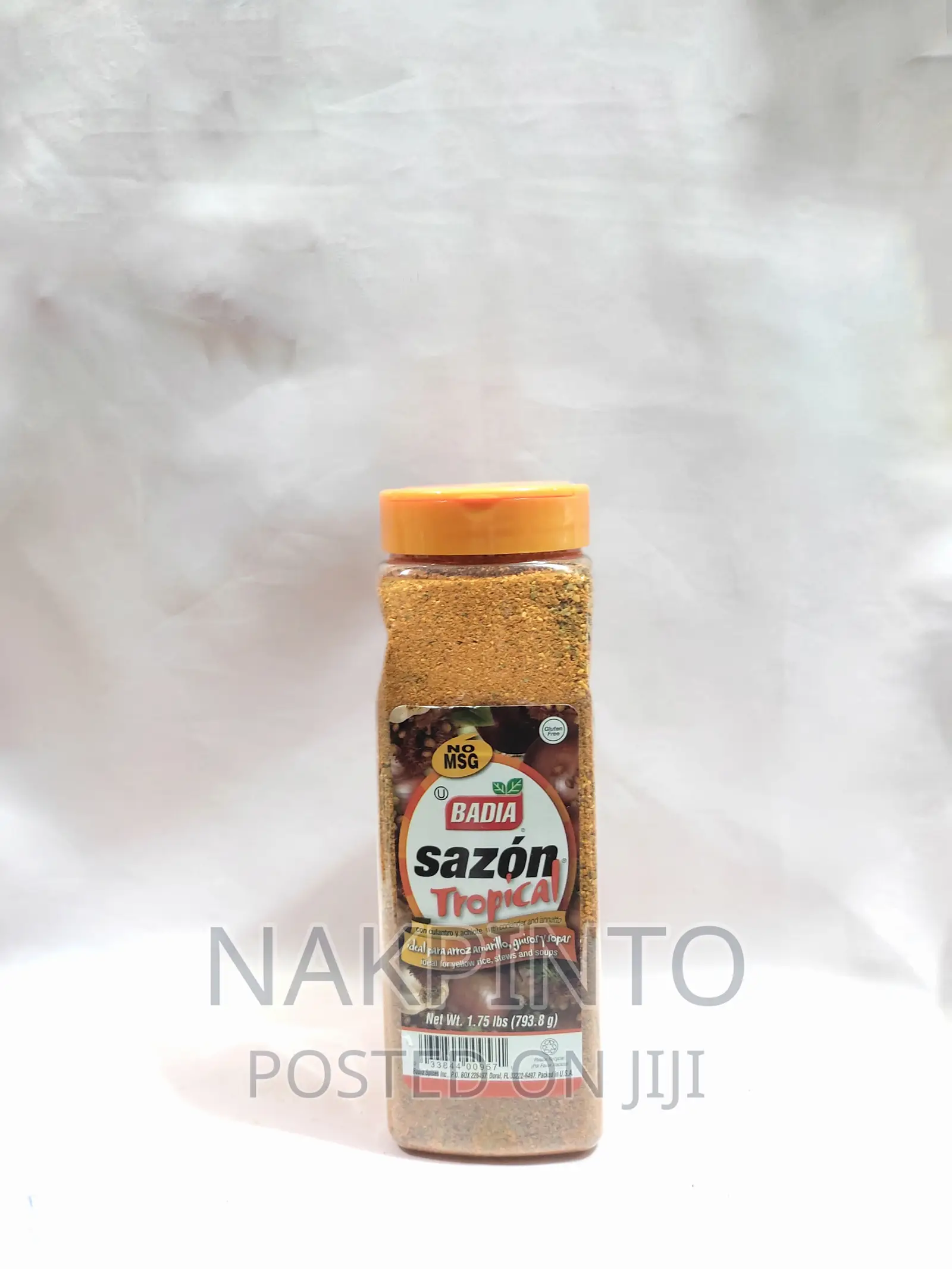 Badia Sazon Tropical Orange 1.75 LBS (793.8g) Powder