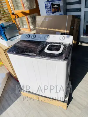 TCL 10kg Semi-Automatic Washing Machine(White).