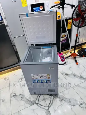Top Sleek Grey 100L Chest Freezer Pearl