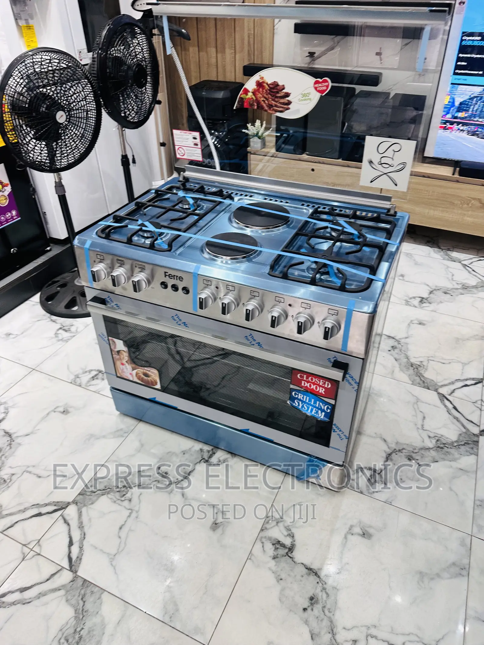 Better Price Gas Cooker Oven 4-2 Cooker Rotisserie