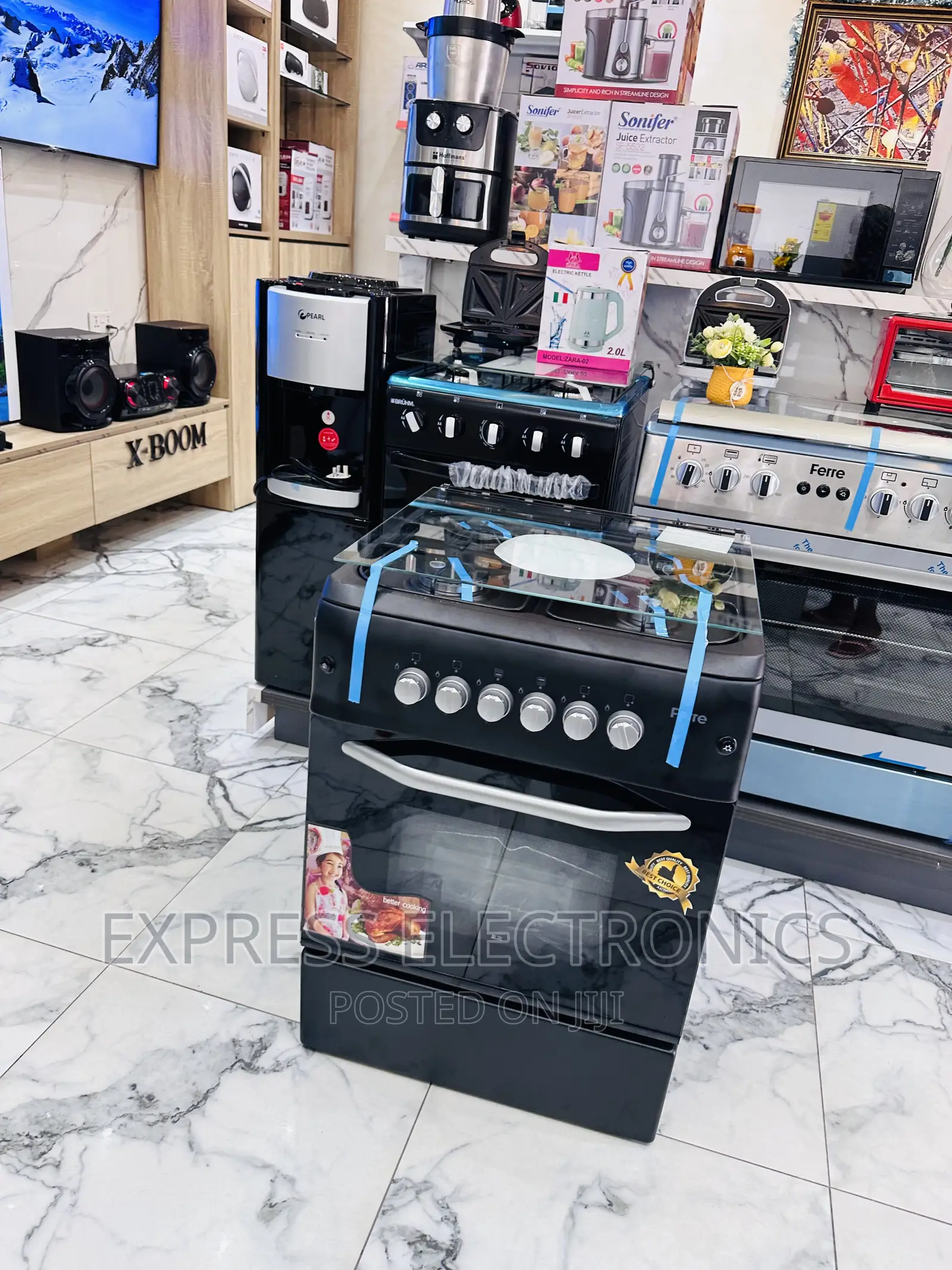Text Us for Your Black 60/60 Gas Cooker Oven Grill