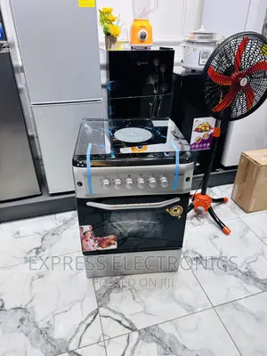 Better Gas Cooker 4burner Oven Sliver Grill Rotisserie
