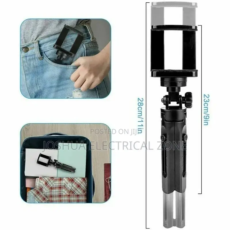 Phone Tripod Stand Grip Mount Holder