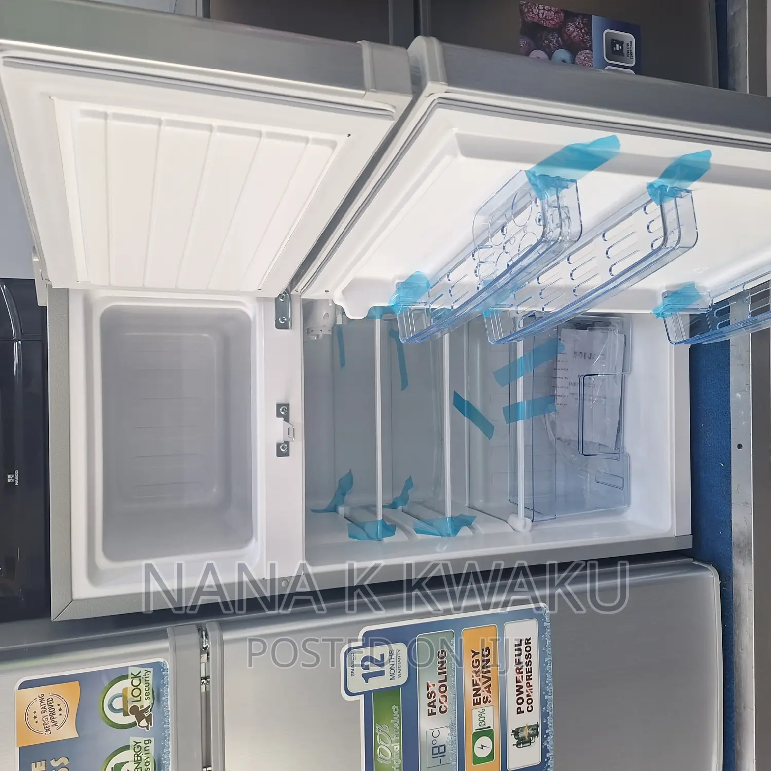 Top Freezer/ Nasco 95litrs Double Door Fridge