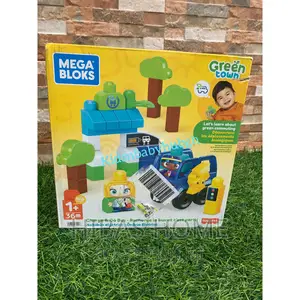 Mega Blocks Green Building Blocks 36 Pieces Rechargeable