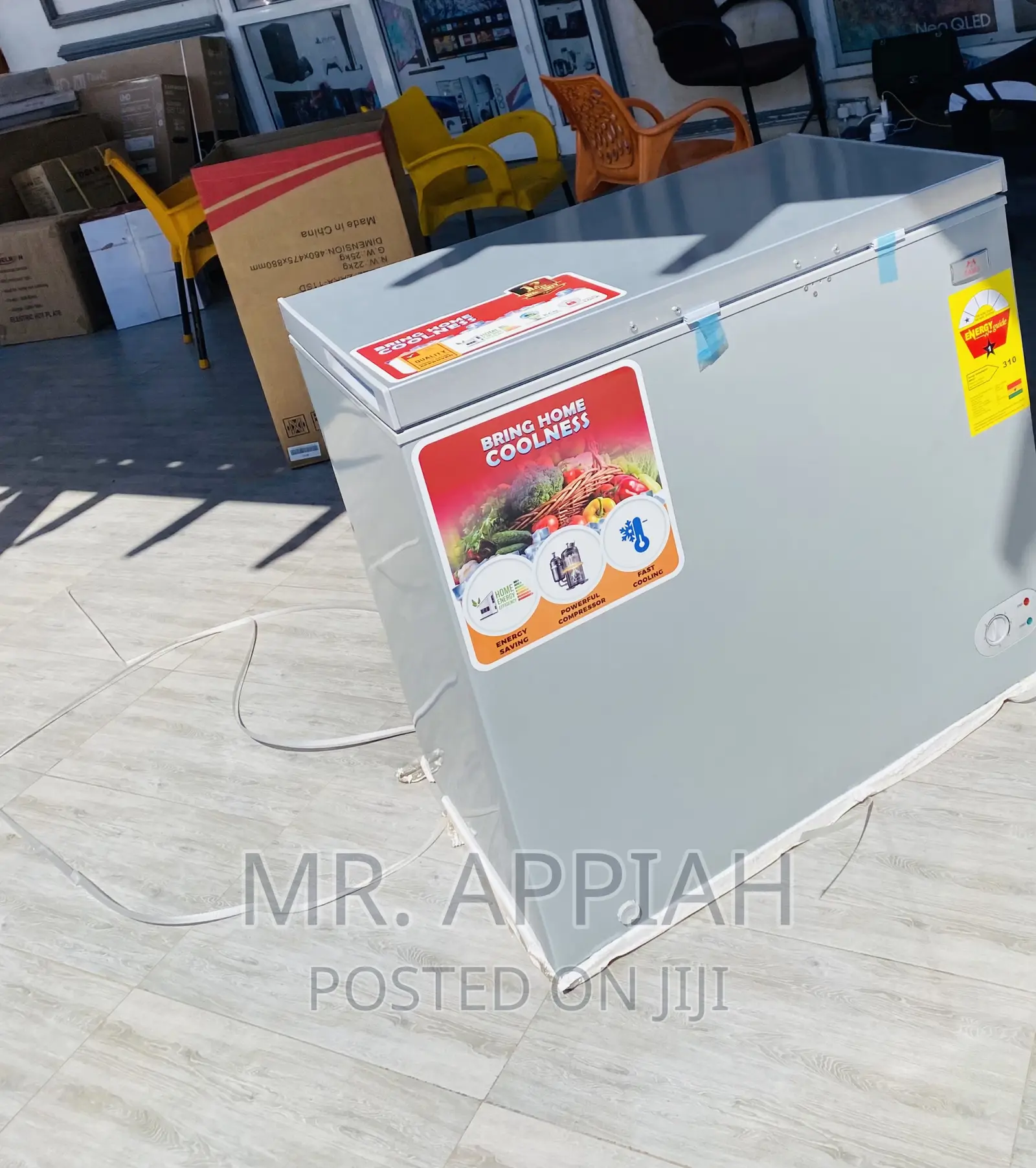 Fast Chilling Zara 260 Single Dole Electric Freezer(Gray).