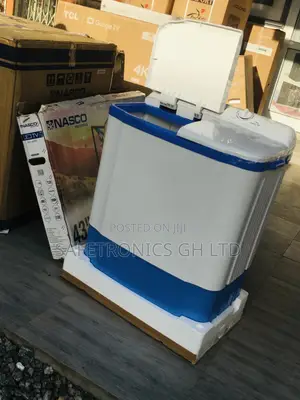 Washingmachine Nasco Blue/White 7kg Topload Semiautomatic
