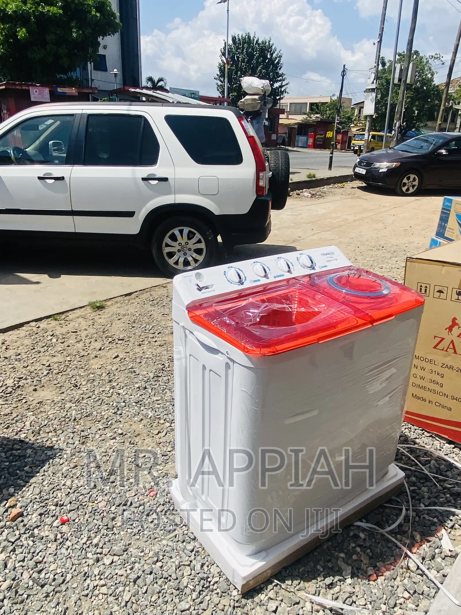 Nicely Designed Nasco 11kg Washing Machine(Electric)White.