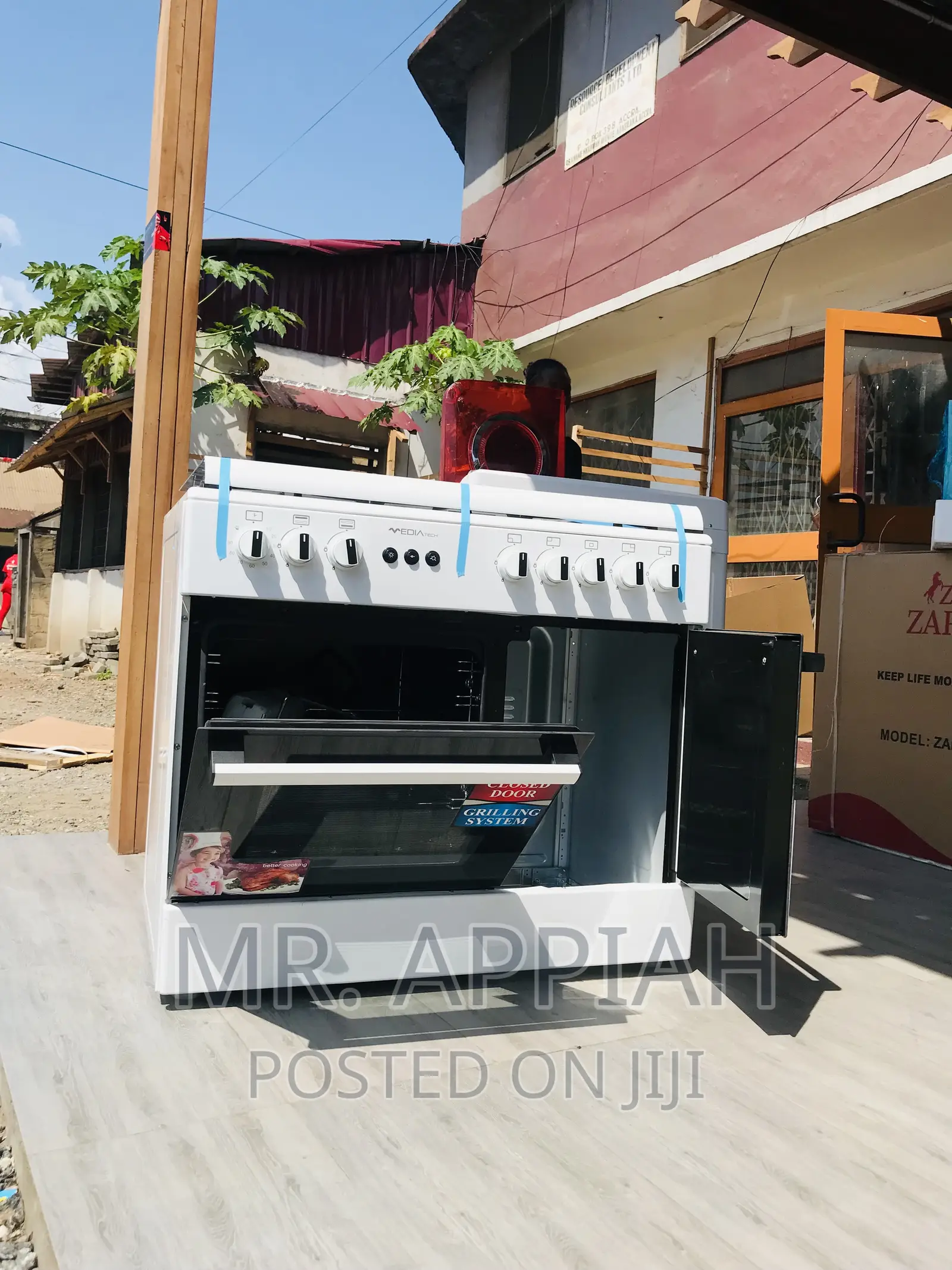 Extremely Quality Midea 60x90 5 Gas Burner + Oven Grill.