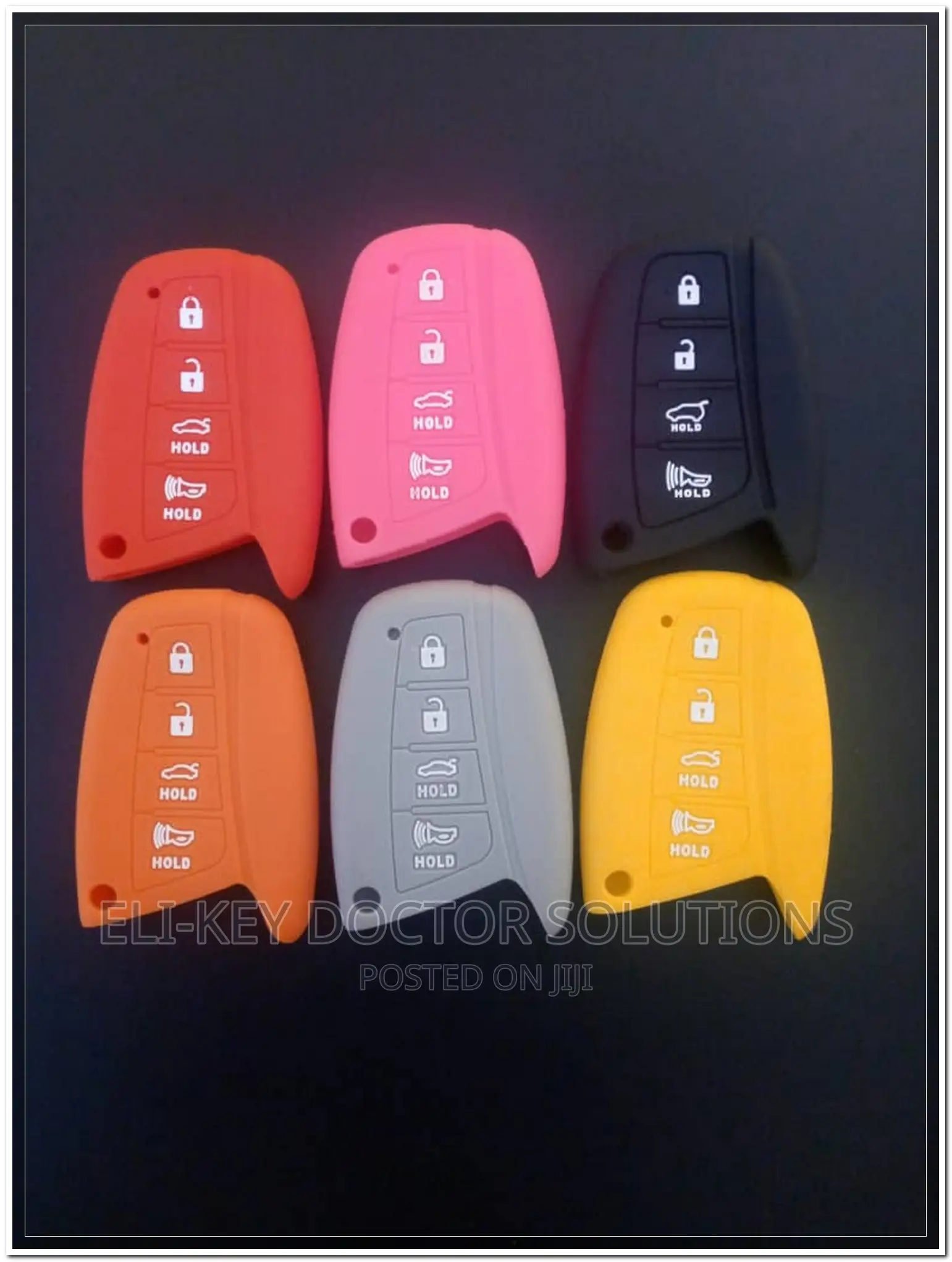 Silicon Cases for Hyundai Santa Fe, Azera, Genesis Smart Key