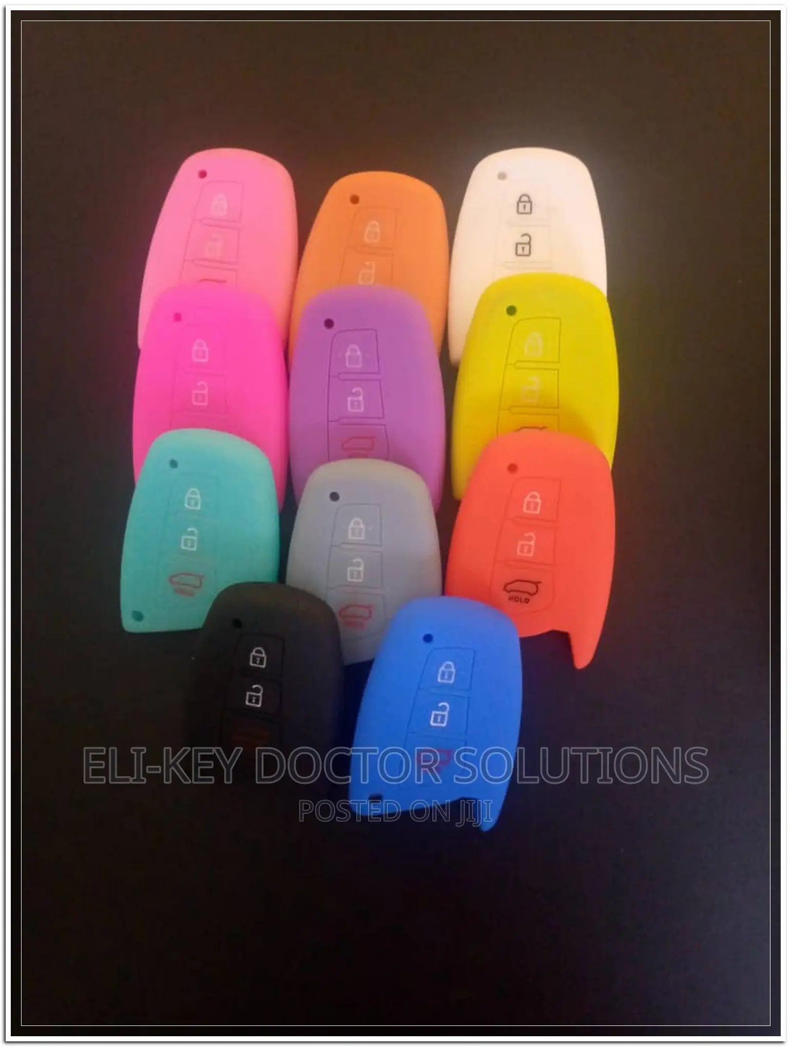 Silicon Cases for Hyundai Santa Fe, Azera, Genesis Smart Key