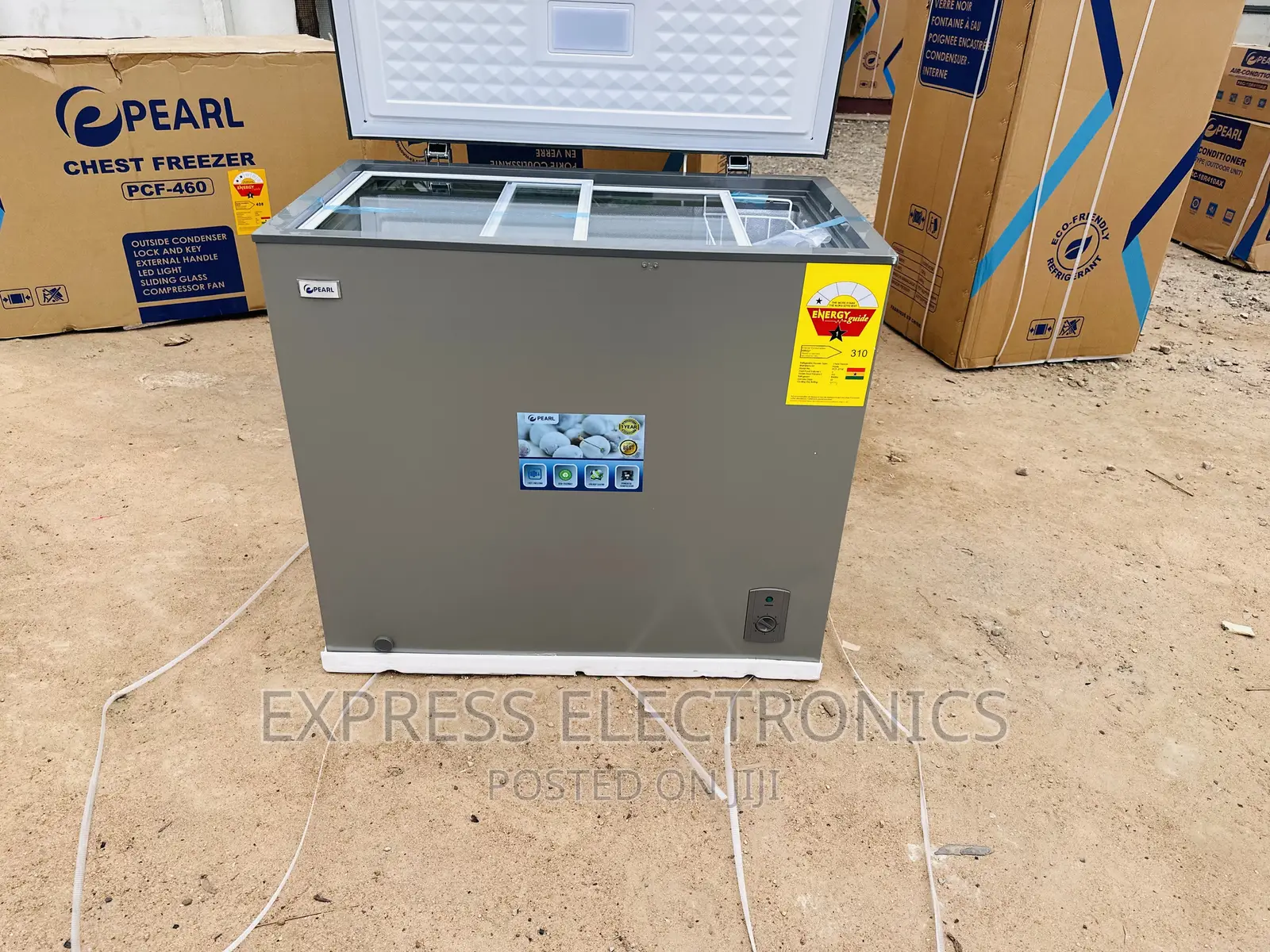 High Density Sleek Single Door Chest Freezer Pearl PCF-290