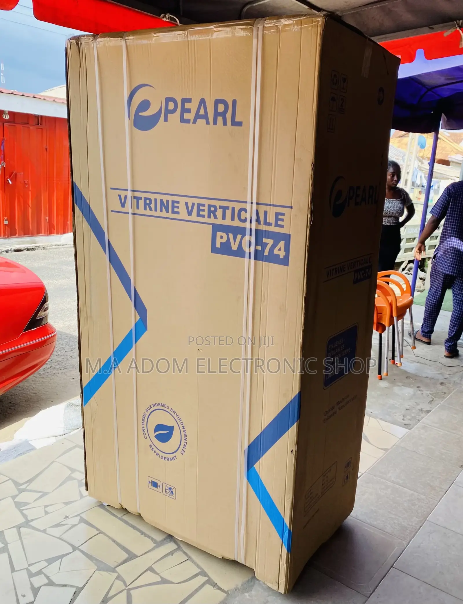 Highly Energy Saving Pearl PVC-74 Double Door Display Fridge
