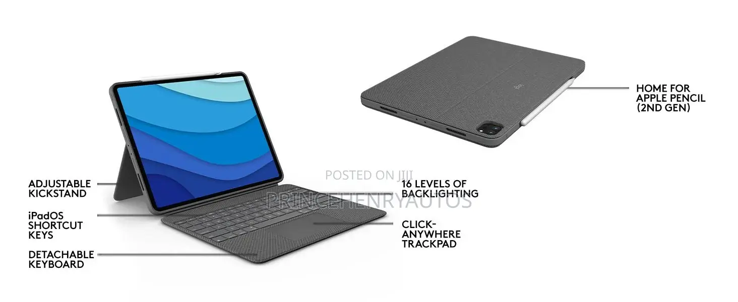 Logitech Combo Touch iPad Pro 12.9-Inch 5th, 6th Gen