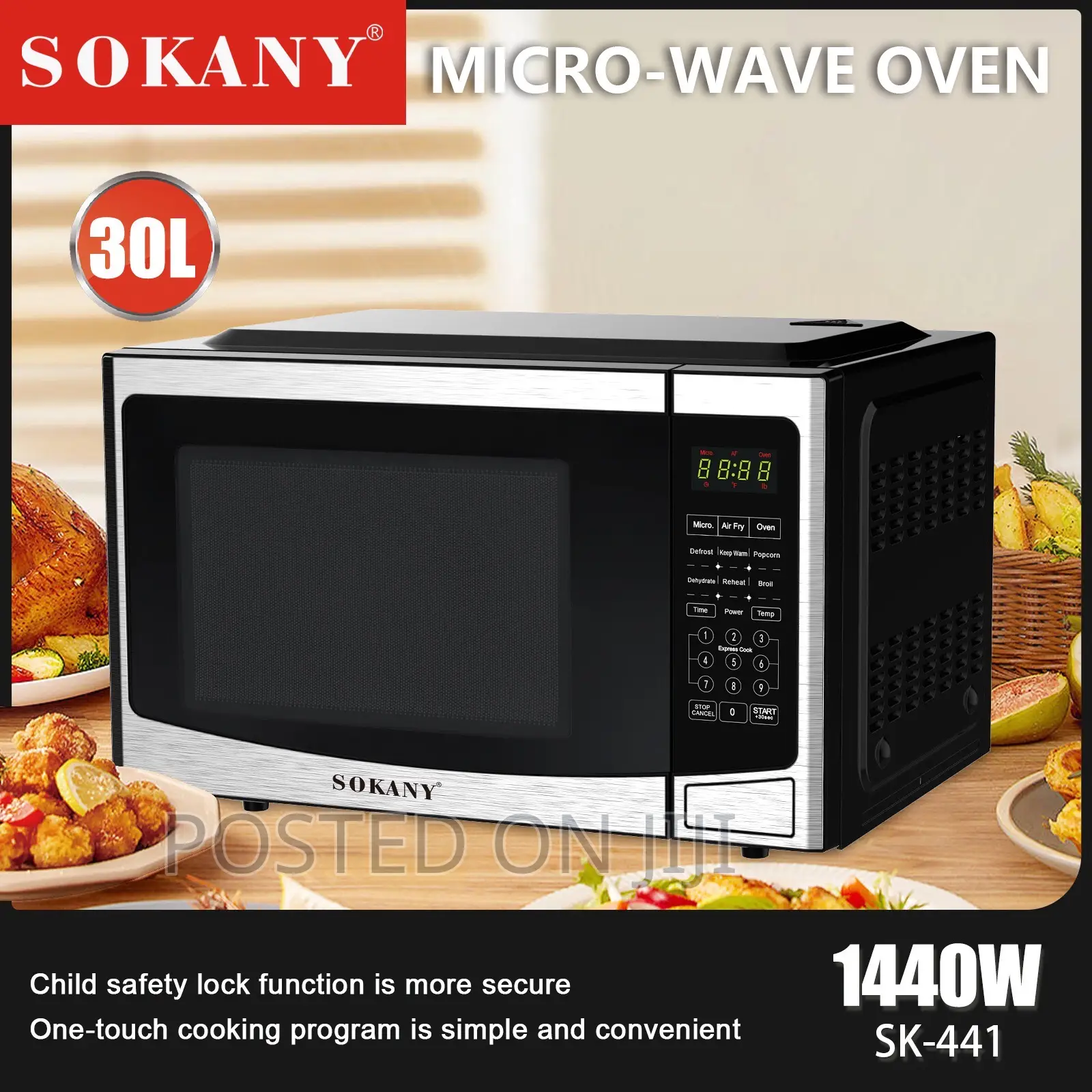 Sokany Digital Microwave Oven 30L