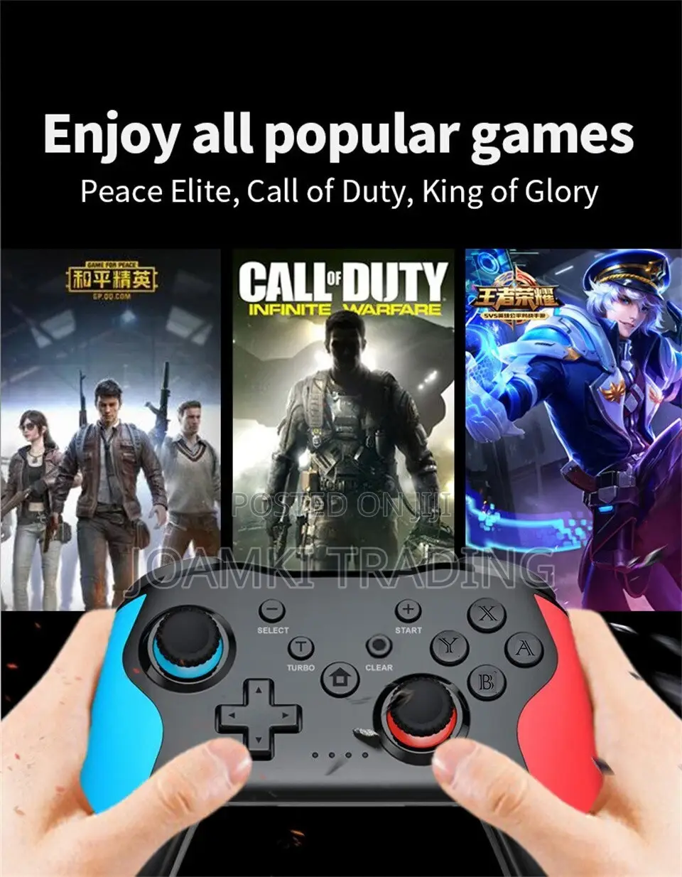 Wireless Controller Bluetooth Gamepad Nintendo, Ps3, Pc Etc