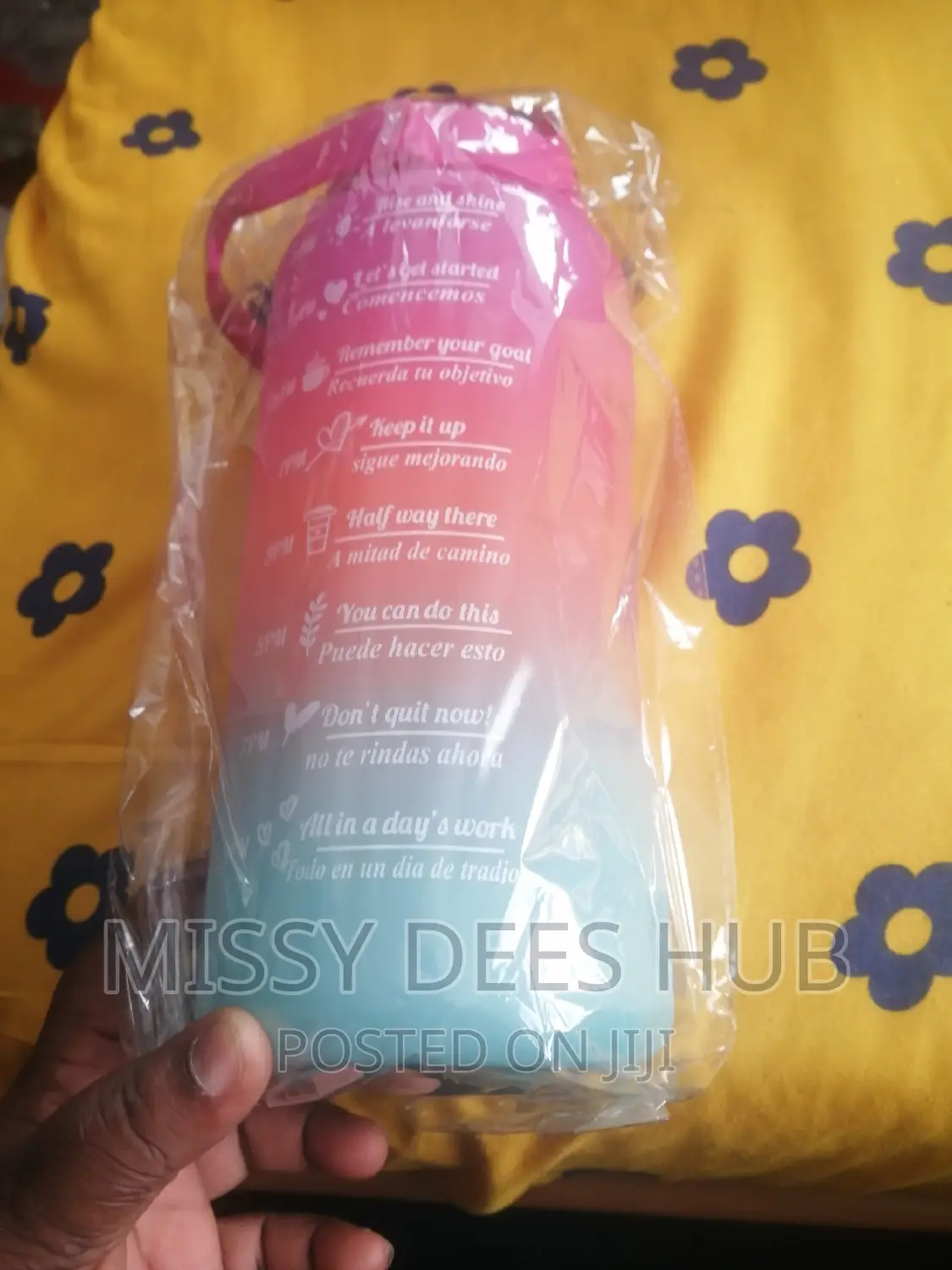 3pcs Bottles With Motivational Time Marker