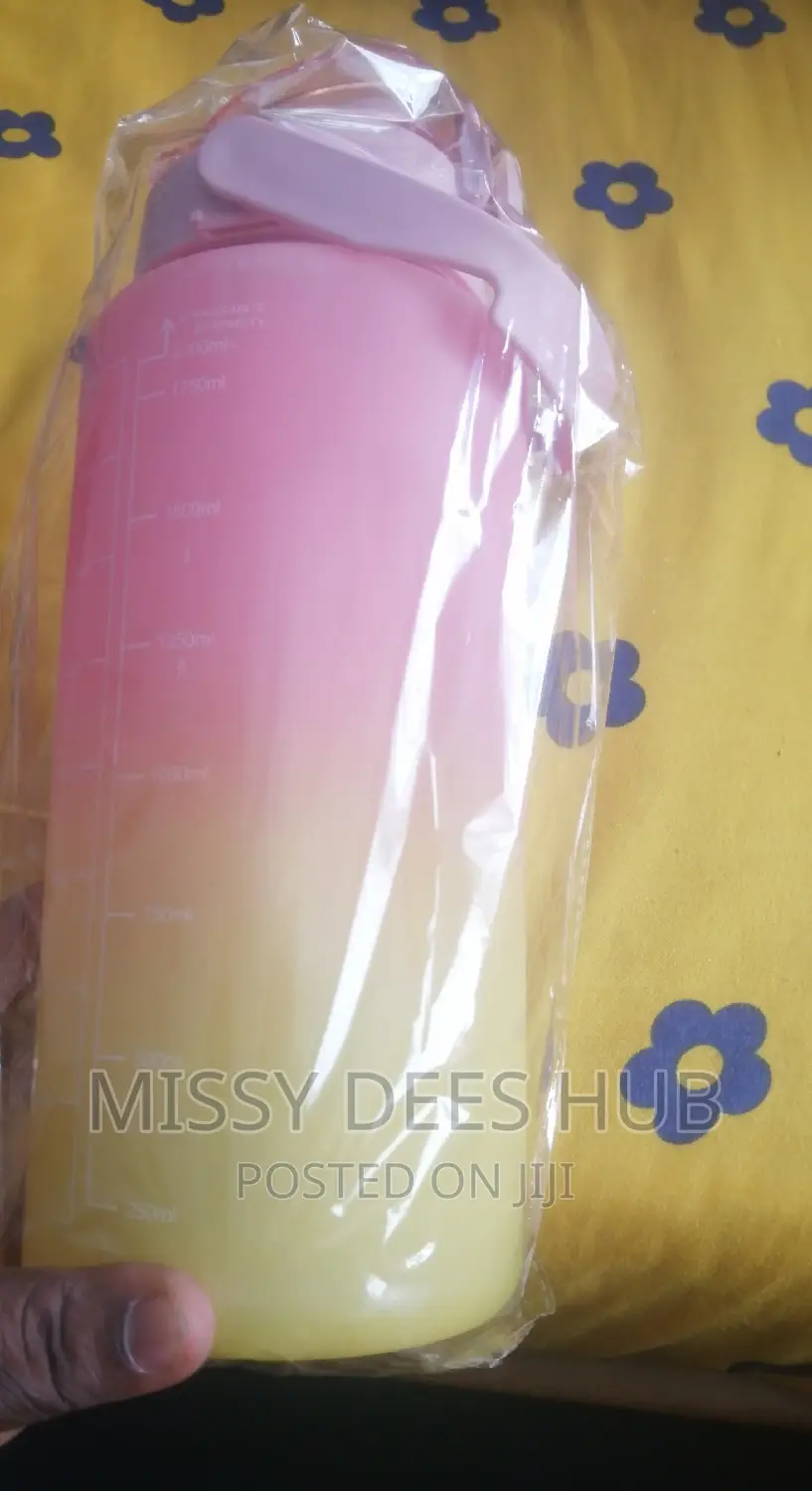 3pcs Bottles With Motivational Time Marker