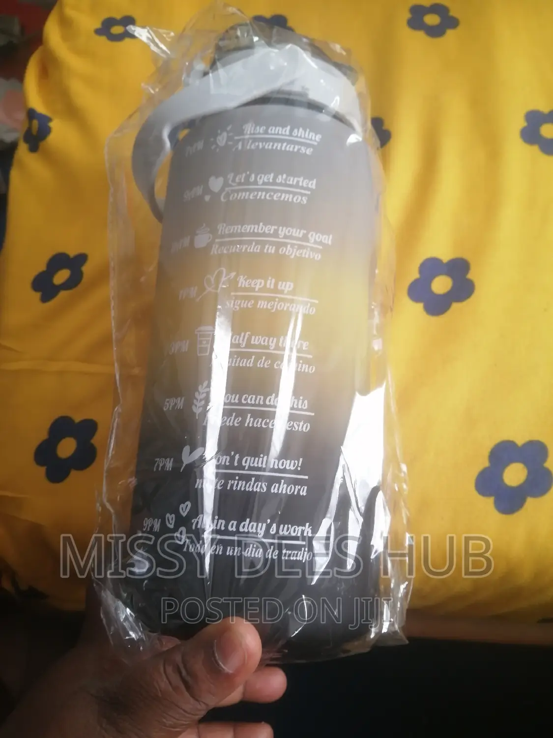 3pcs Bottles With Motivational Time Marker