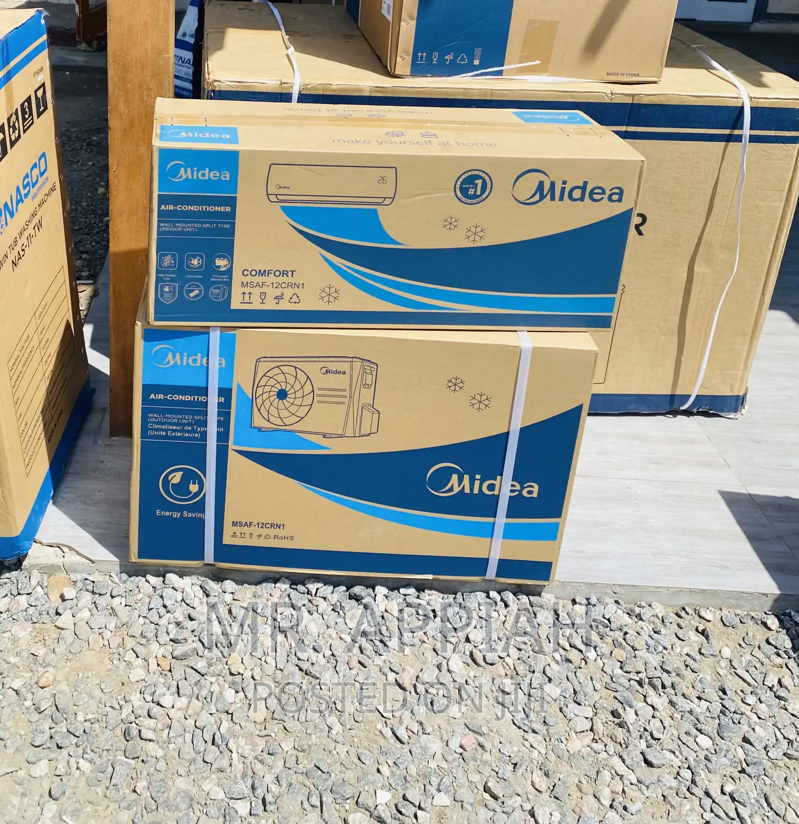 High Quality Midea 1.5HP Split Type Electric Ac(White) 