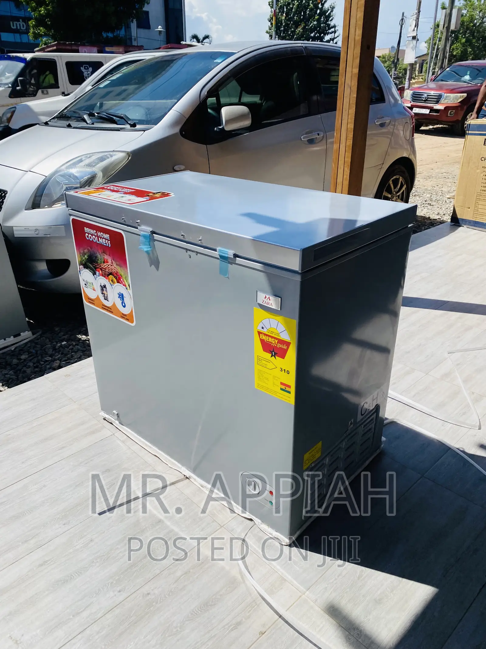 Zara 260 Single Door Electric Chest Freezer(Gray).