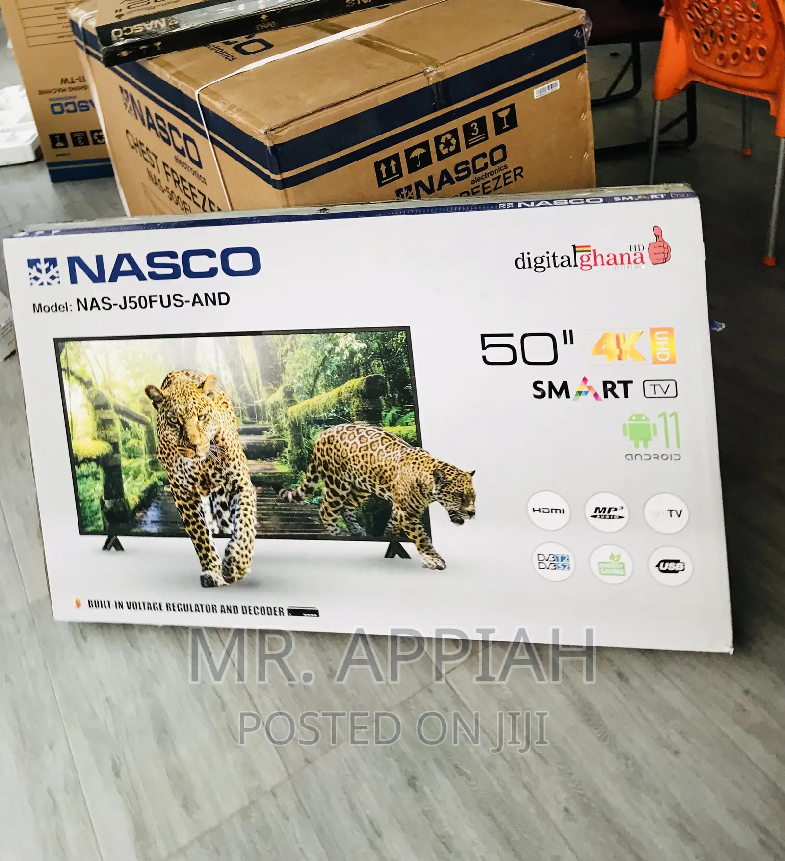 Well Designed Nasco 50 Inch Digital Satelite Smart Tv.