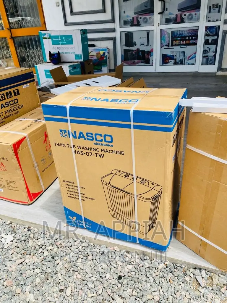 Buy Authentic Nasco 7kg Electric Washing + Spin(White/Blue)