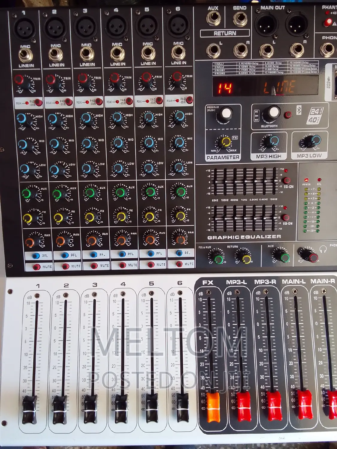 Yamaha Kv60 6channels Powered Amplifier Mixer