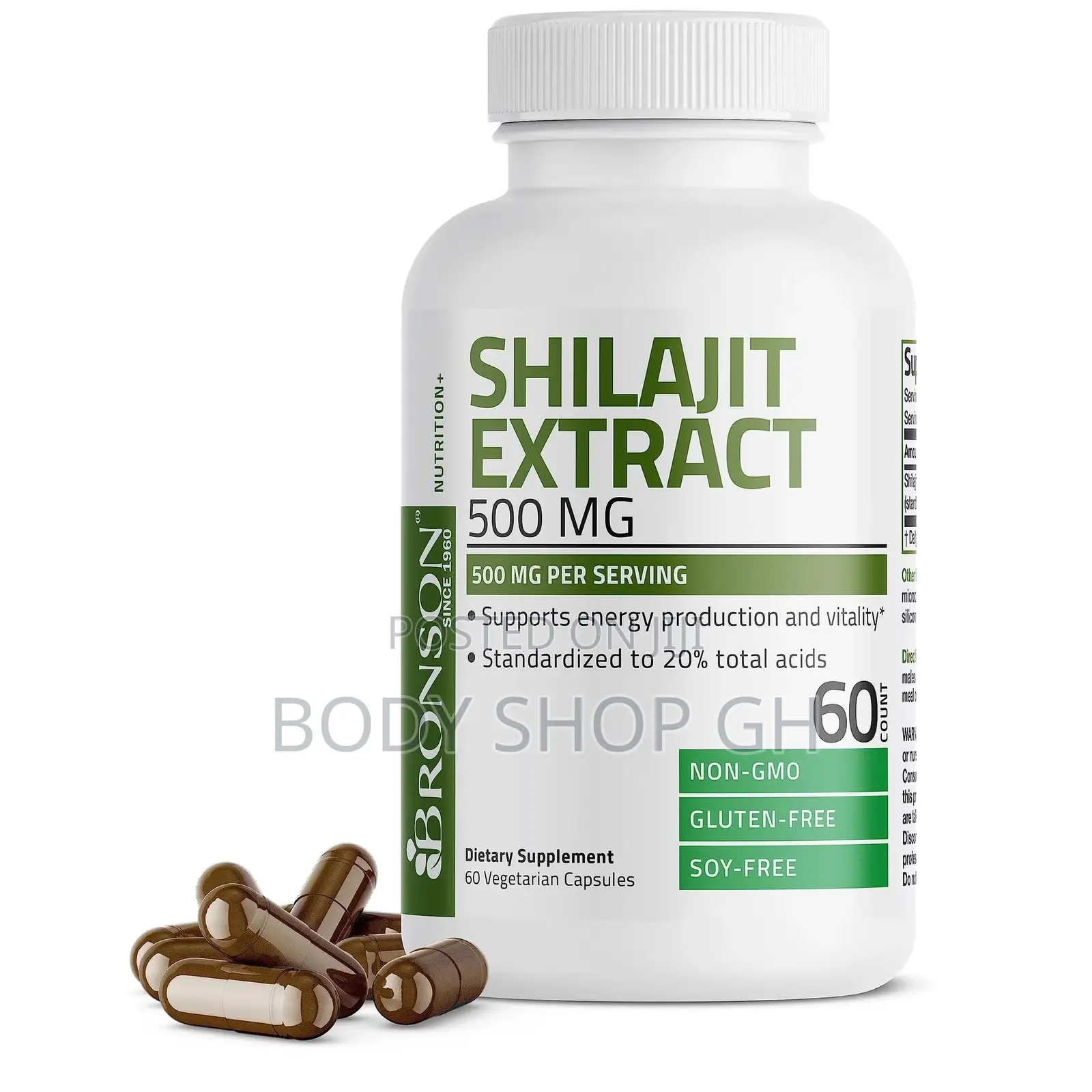 Bronson Shilajit Extract 500 MG Per Serving