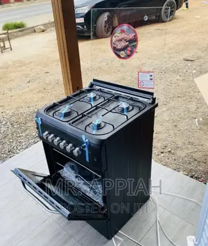 Ferre 60x60 Oven and Grill 4 Gas Burner(Black) 