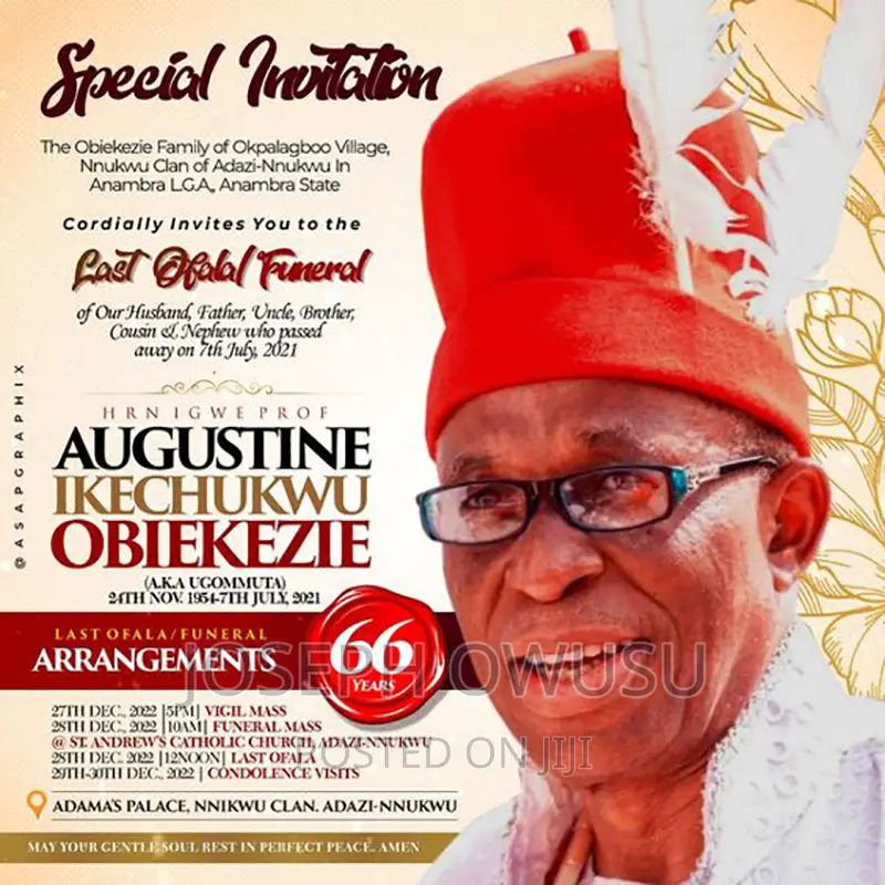 Funeral / Obituary Posters, Brochures And Souvenirs