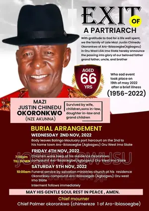 Funeral / Obituary Posters, Brochures And Souvenirs