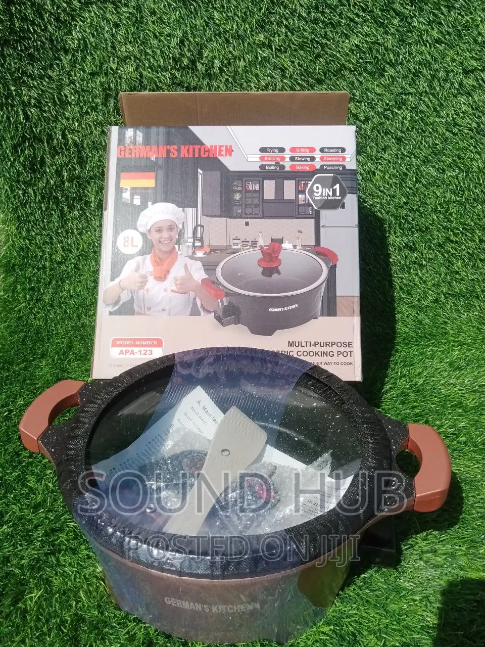 German Home Multipurpose Cooking Pot 8l