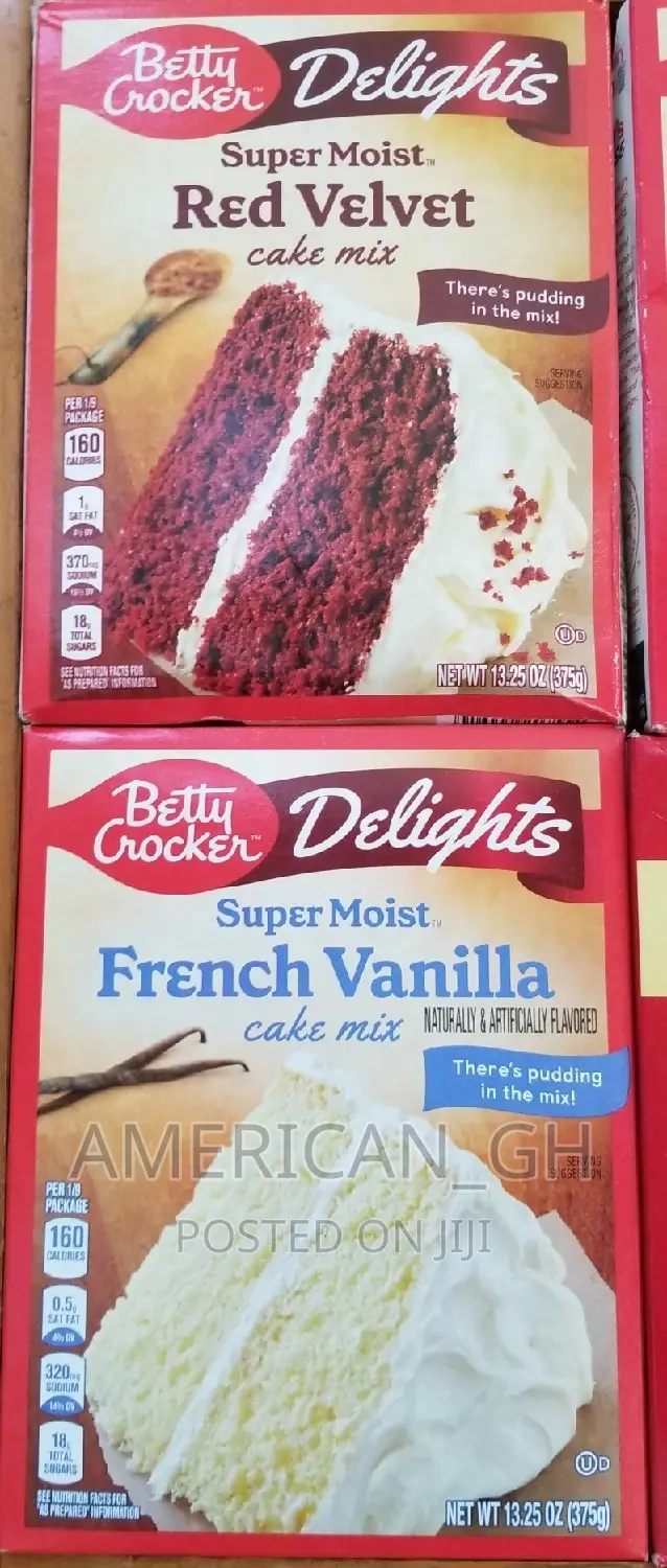 Berty Crocker and Duncun Hines Cake Mix