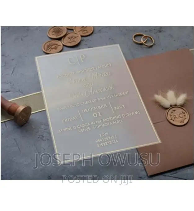 Wedding Invitation Cards - Transparent
