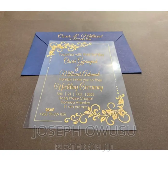 Wedding Invitation Cards - Transparent
