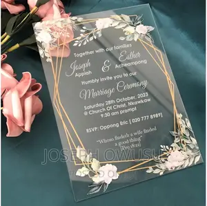 Wedding Invitation Cards - Transparent