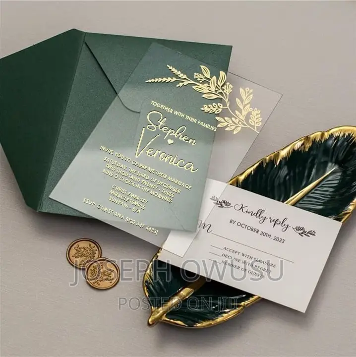 Wedding Invitation Cards Transparent in Awoshie Printing Services