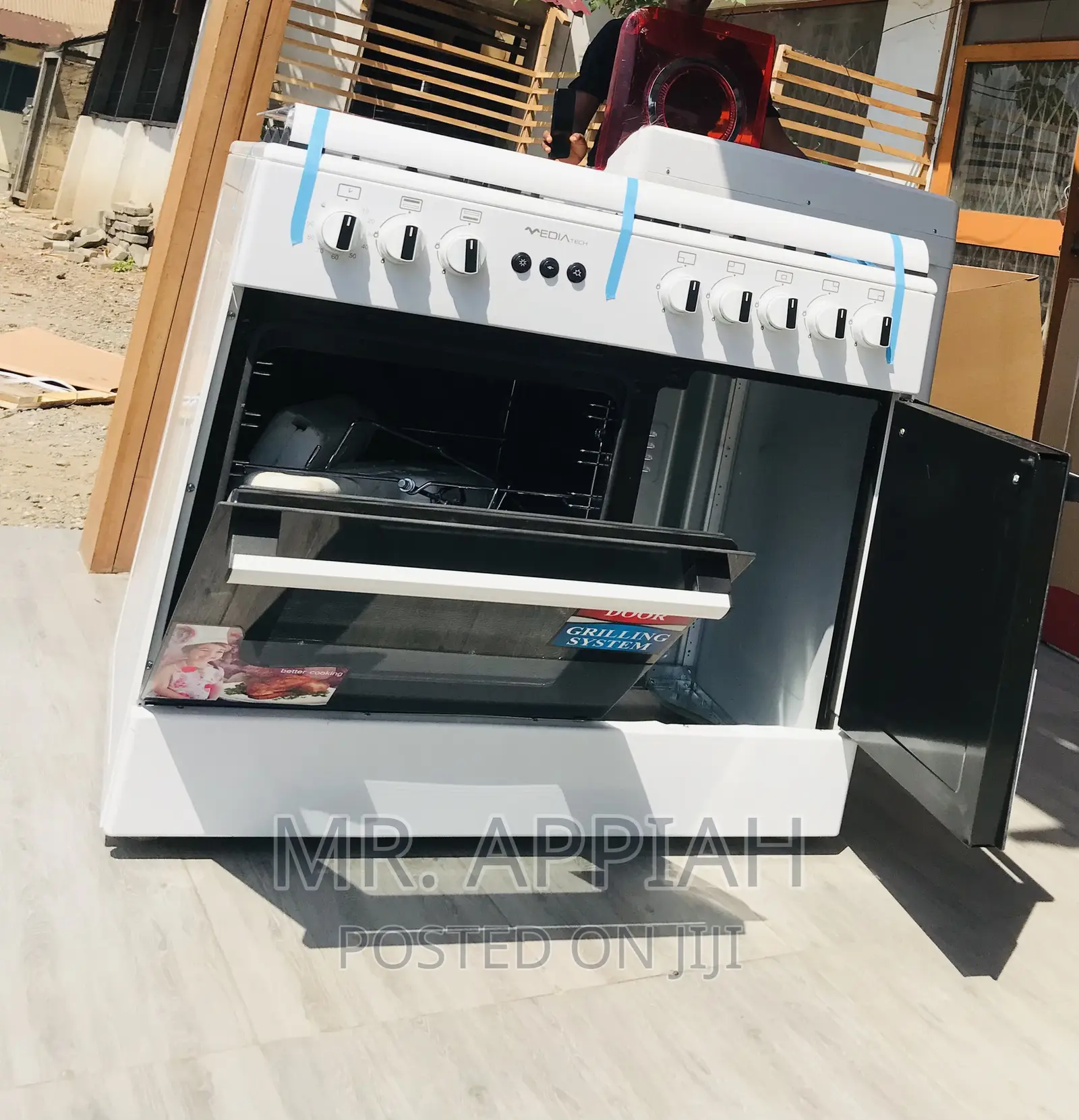 Well Designed Midea 60x60 5 Gas Burner With Oven(White).