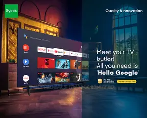 50 Inch Frameless Syinix Smart Android Uhd Voice-Control