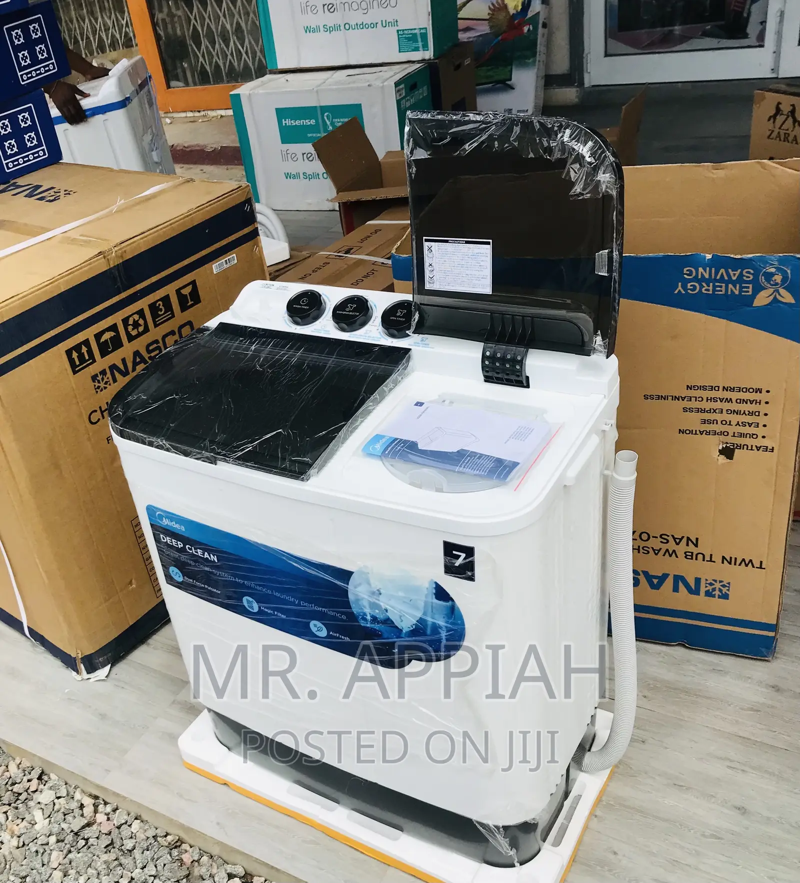 Latest and Affordable Midea Electric Washing Machine(7kg).