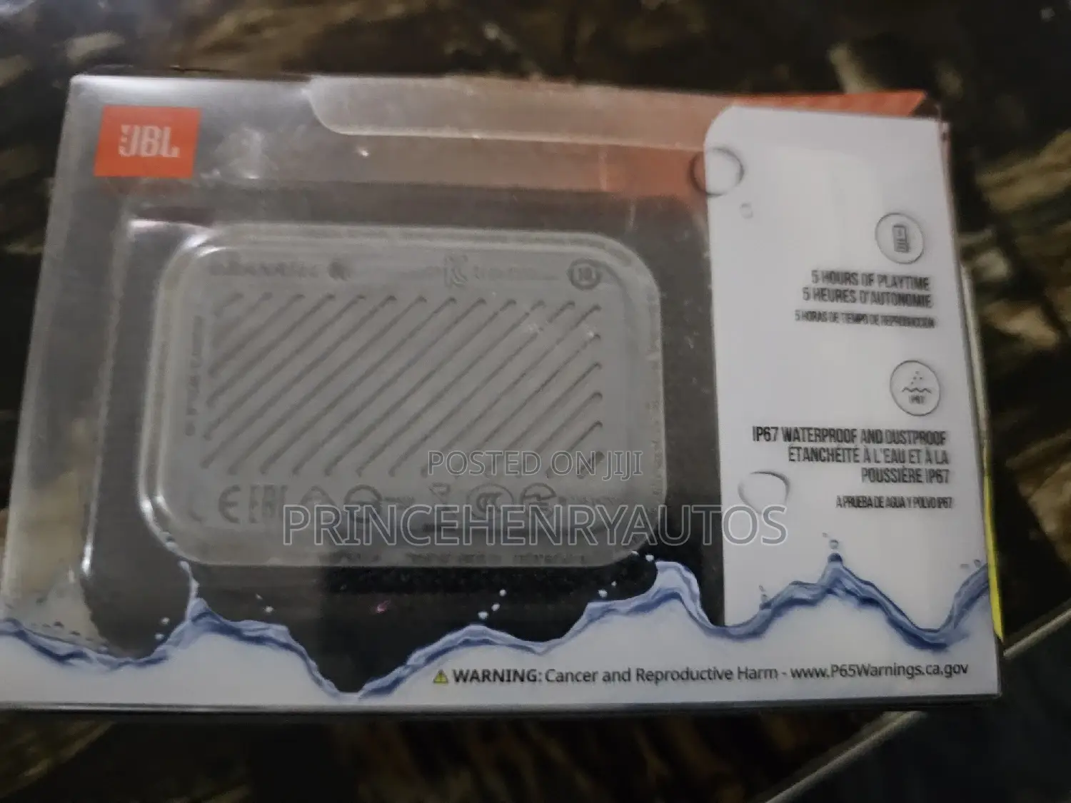 JBL Go 3: Portable Speaker With Bluetooth JBLGO3BLKAM