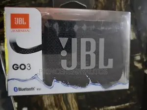 JBL Go 3: Portable Speaker With Bluetooth JBLGO3BLKAM