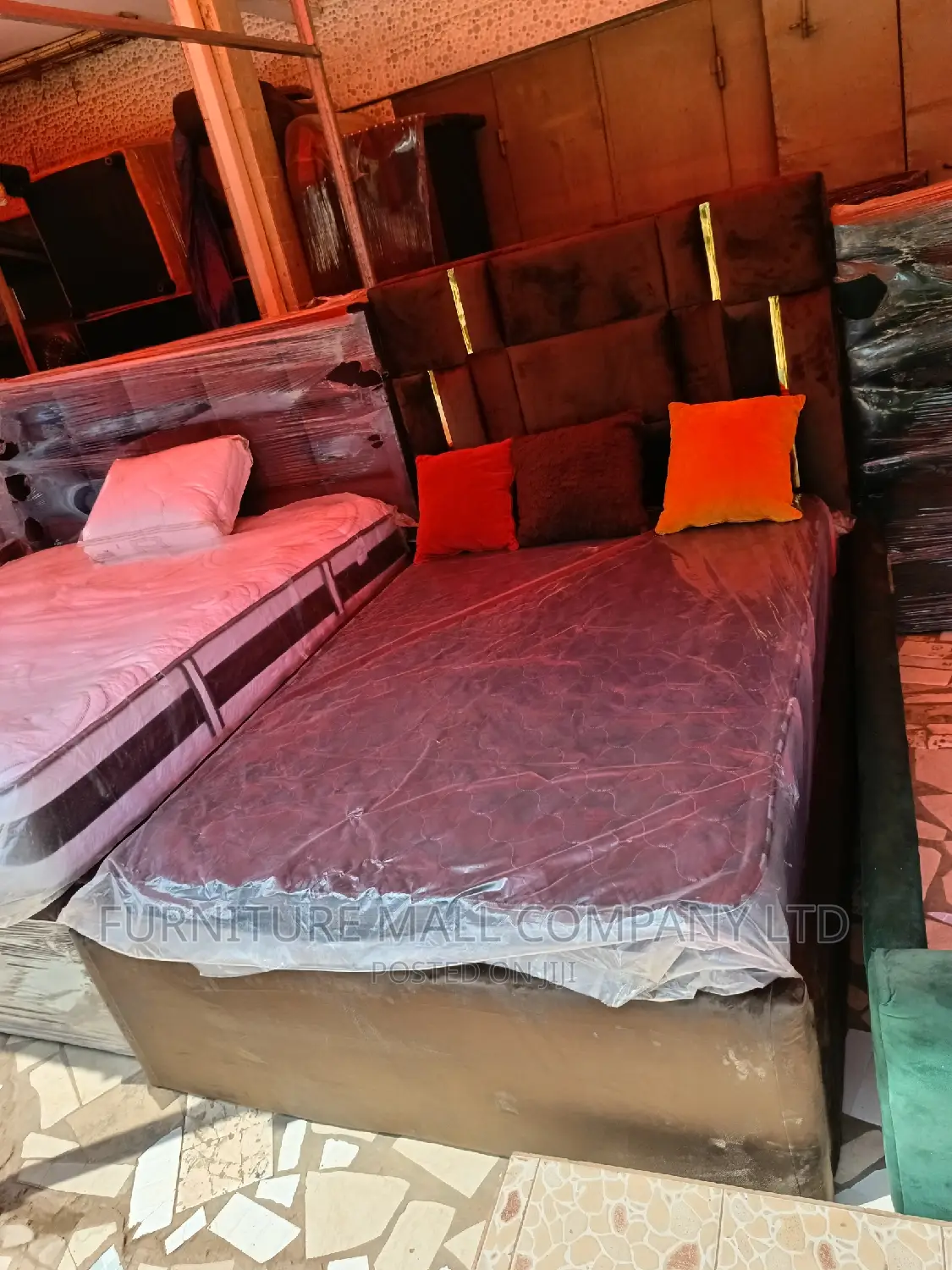 Double Bed With Mattress. Free Delivery