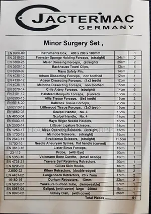 Minor Surgery Set