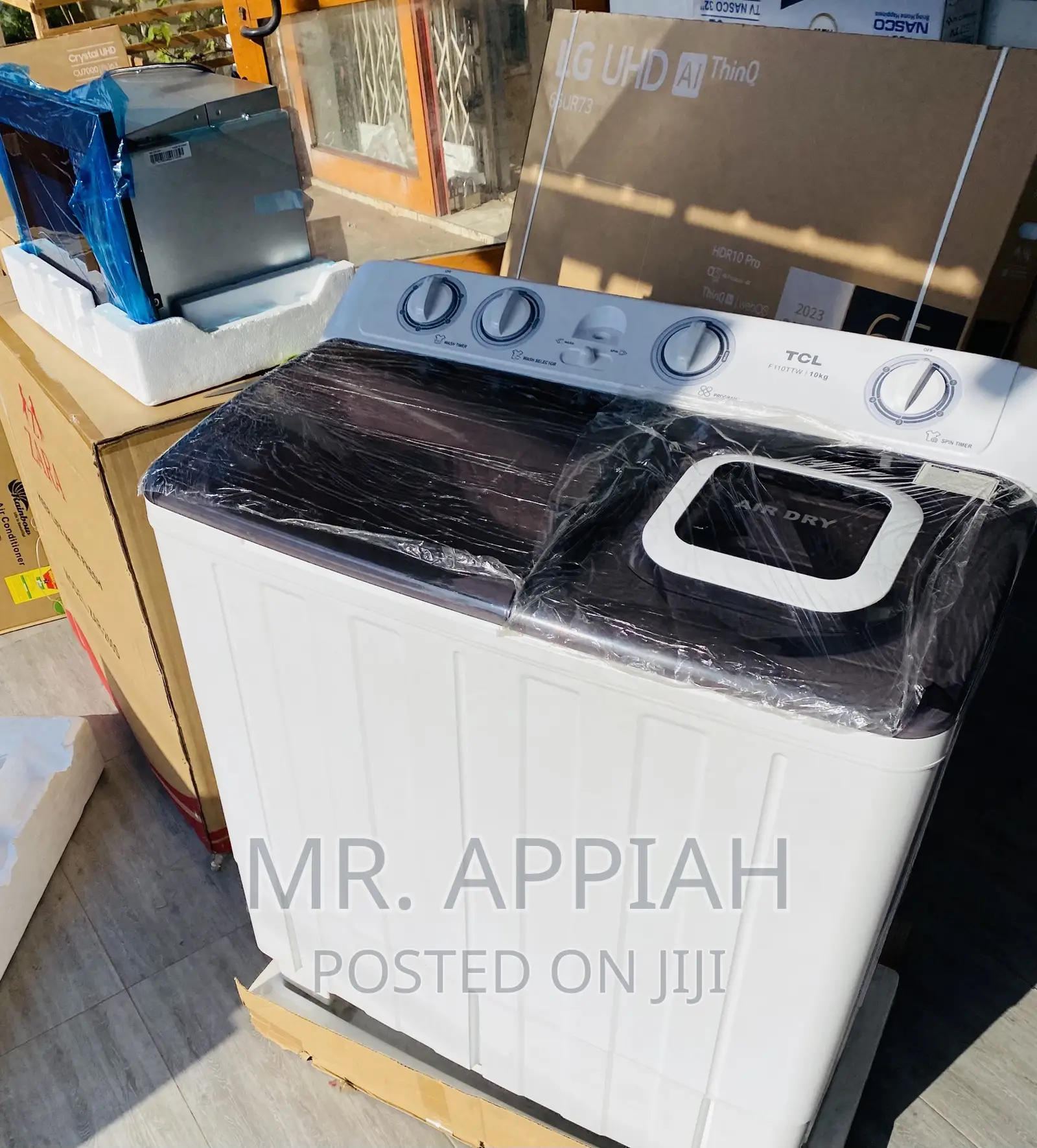Brand New TCL 10kg Electric Washing Machine + Spin Dry.