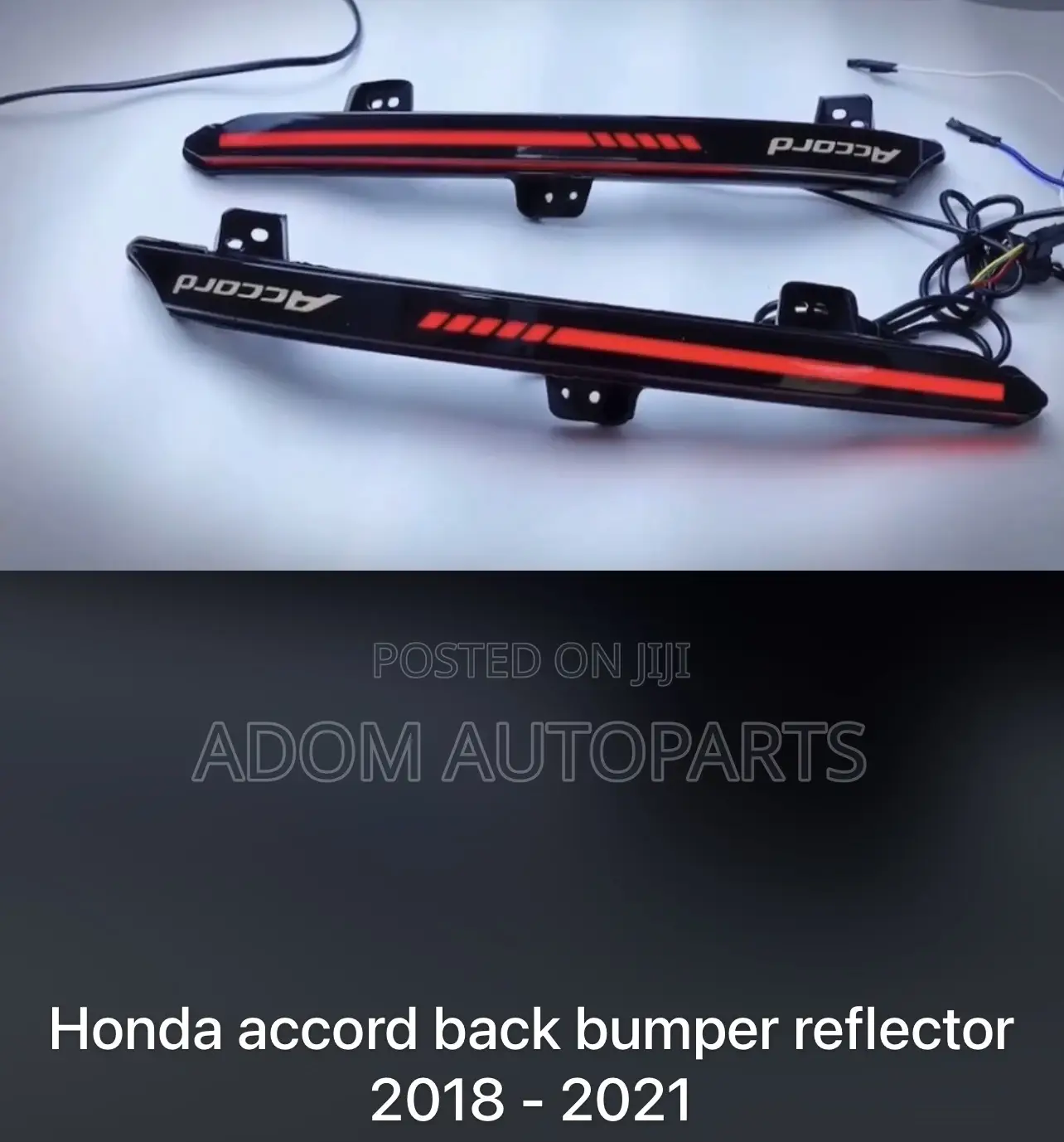 Accord Back Bumper Led Reflector 2018 2019 2020 2021 2022