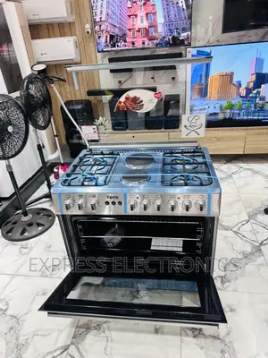 60/90 Gas Electric Cooker Oven Grill 4-2 Sliver