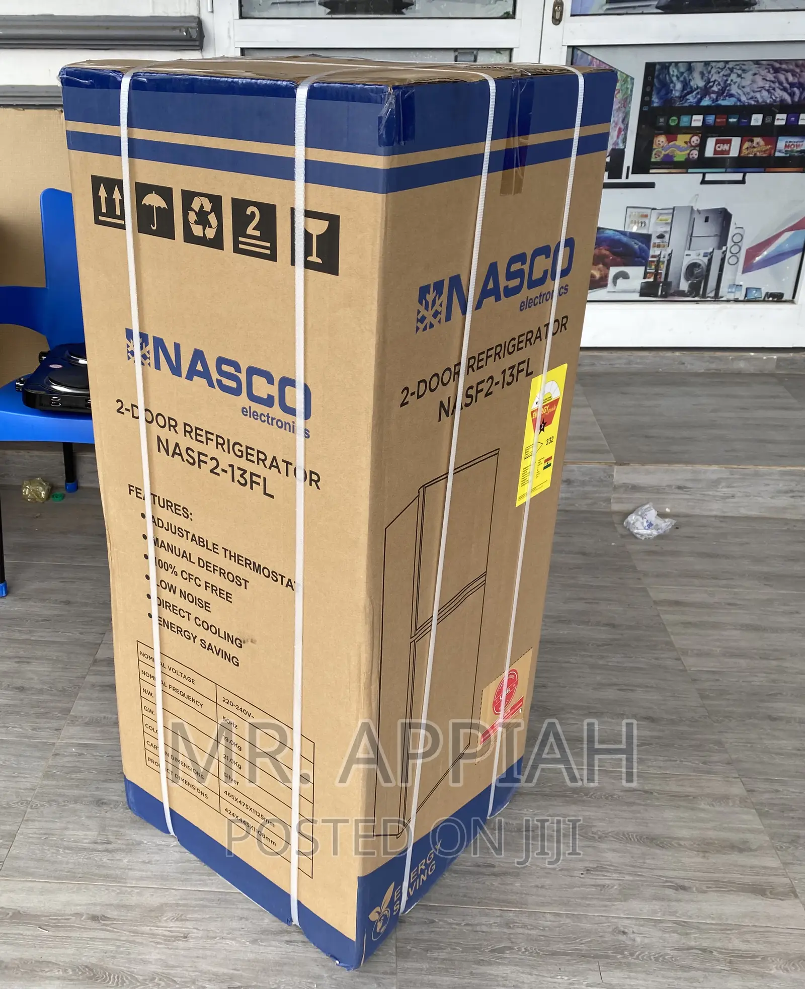 Well Designed Nasco Nascodf2-13 FL Double Door Fridge.